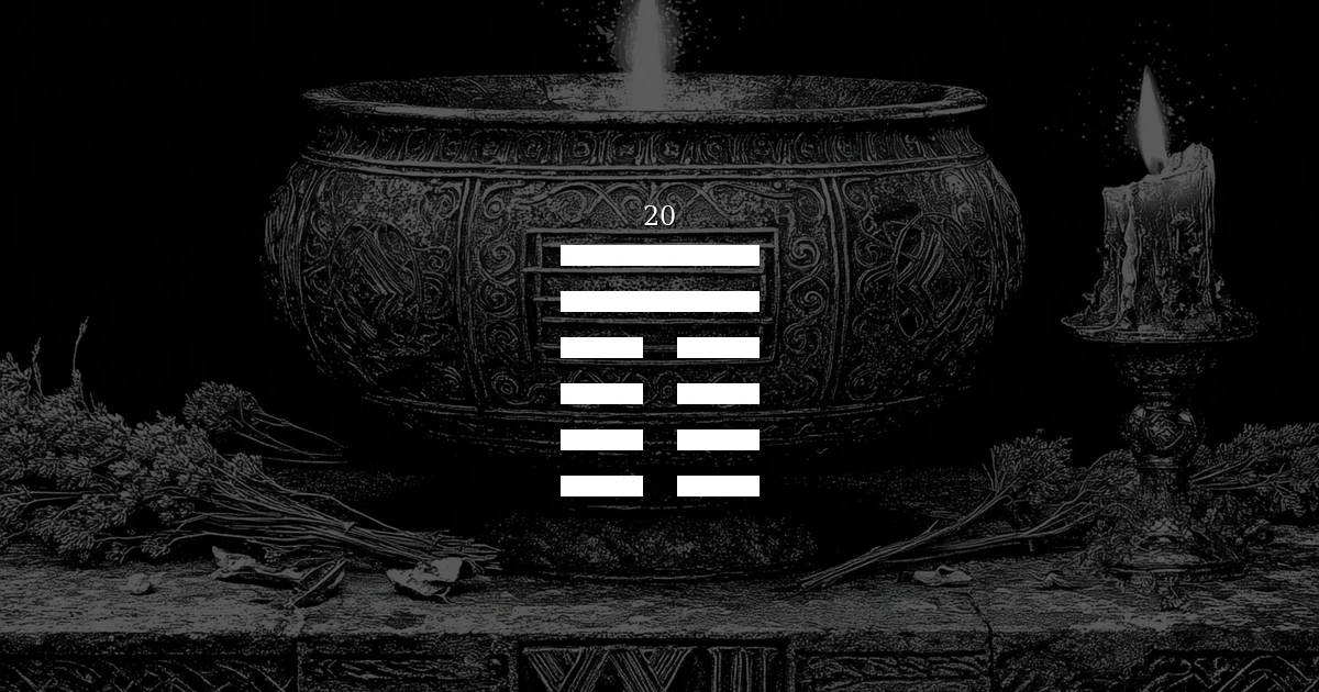 I Ching Hexagram 20: Contemplation — seeing clearly and being seen, the gift of genuine observation cover
